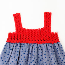 Load image into Gallery viewer, Red Birdy Cotton Dress