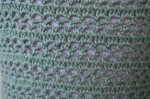 sage green crochet