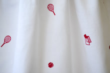 Load image into Gallery viewer, tennis print dress fabric