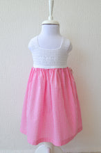 Load image into Gallery viewer, girls pink gingham dress