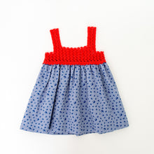 Load image into Gallery viewer, Red Birdy Cotton Dress