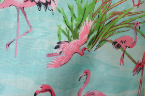 Pink Flamingo Print Dress
